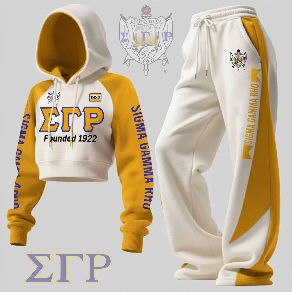 Premium Cropped Hoodie Set HCT APT SGR 9122512