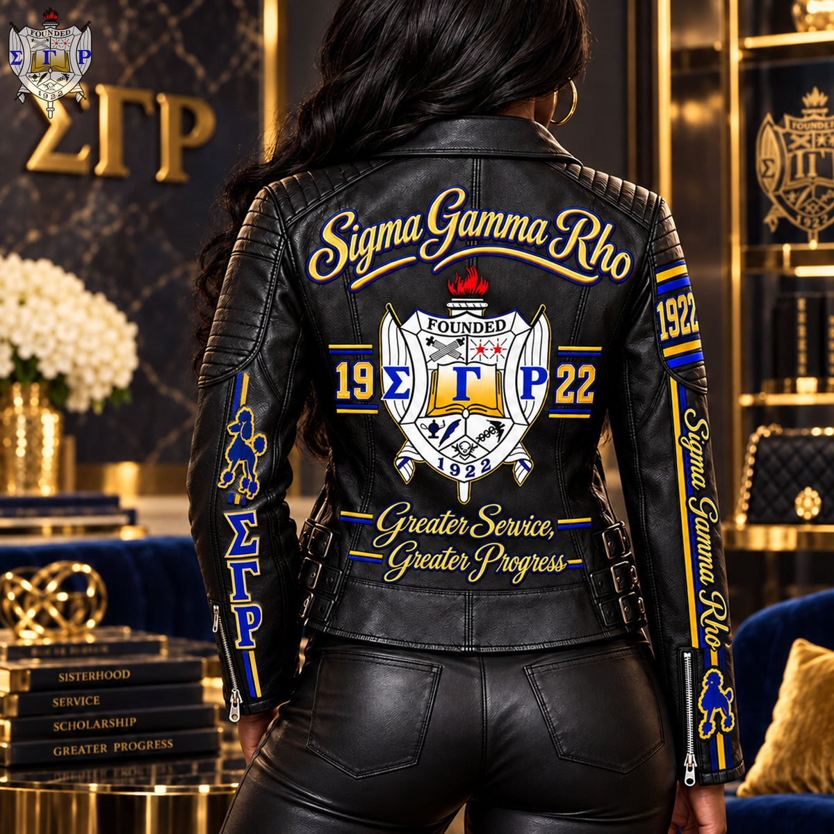 Women's Leather Moto Jacket HANNN TND SGR 1910261