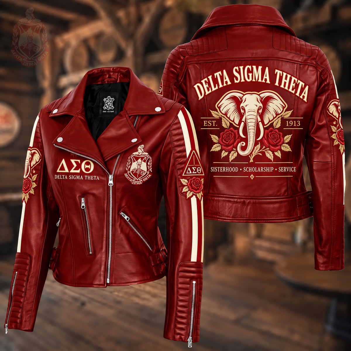 Women's Leather Moto Jacket TULT NTH DST 1910267