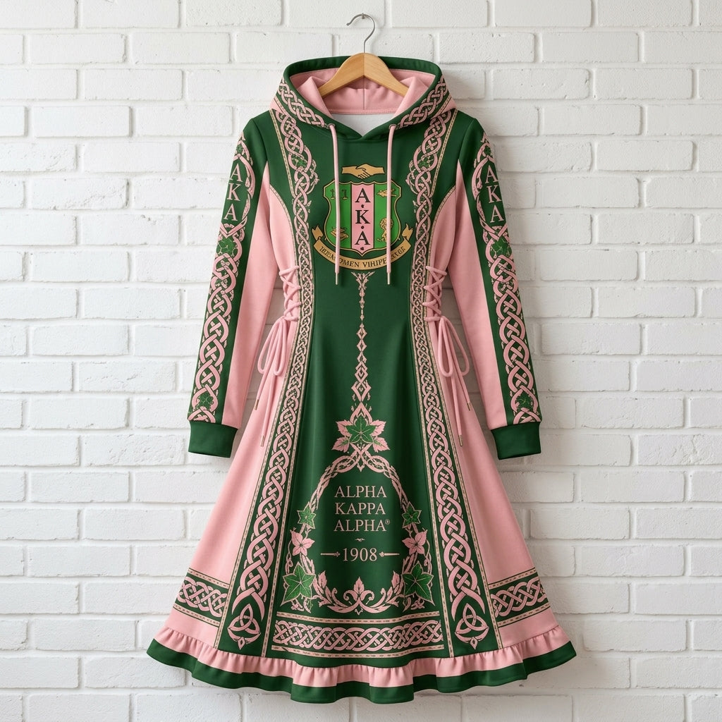 Premium Knot Hoodie Dress TLQ DBD AKA 2310261