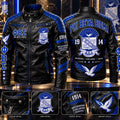 Men's Leather Zip-up Jacket HANNN TND PBS 2810262