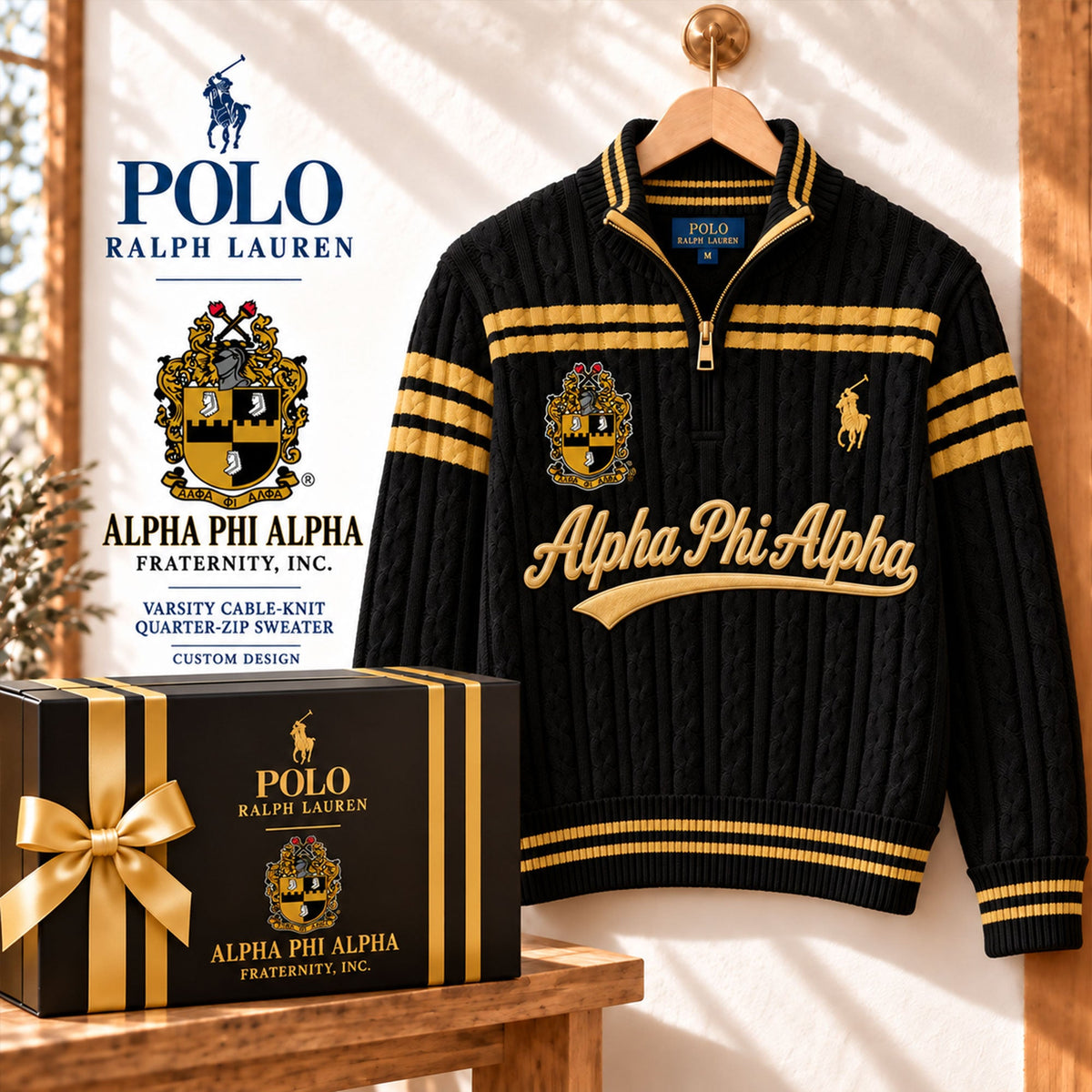 Premium Cable-Knit Quarter-Zip Sweater HANNN TND APA 29102611