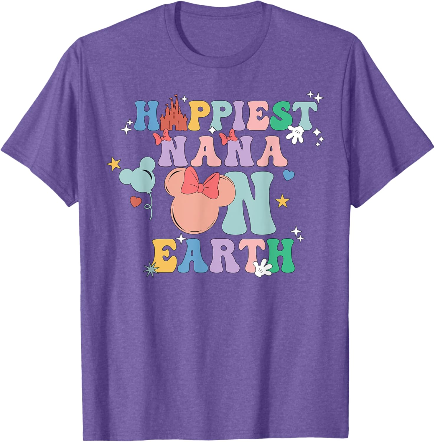 Happiest Nana On Earth Groovy Mom Mother's Day Mother Shirt