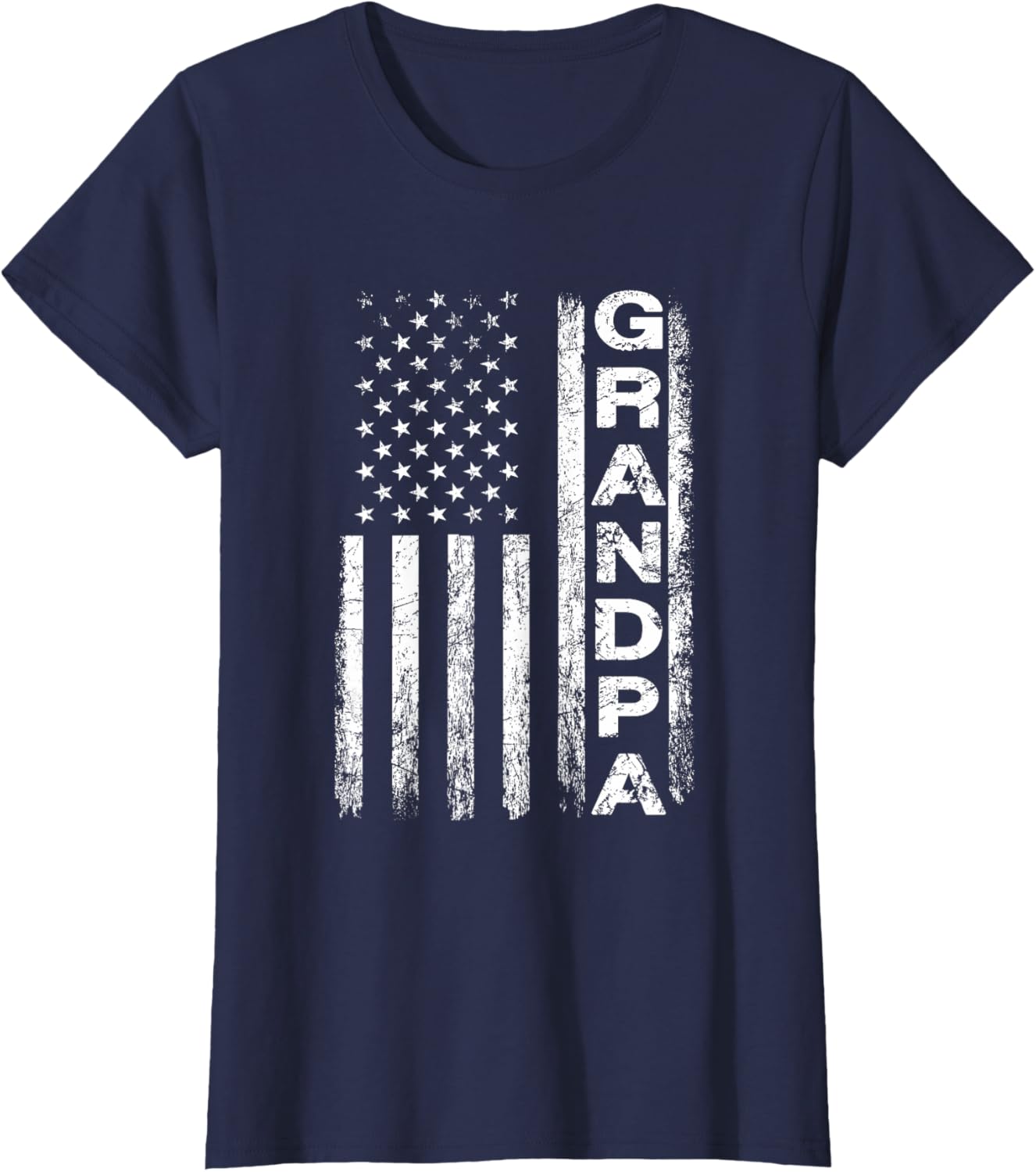 Grandpa Vintage American Flag Father's Day 4th of July Papa