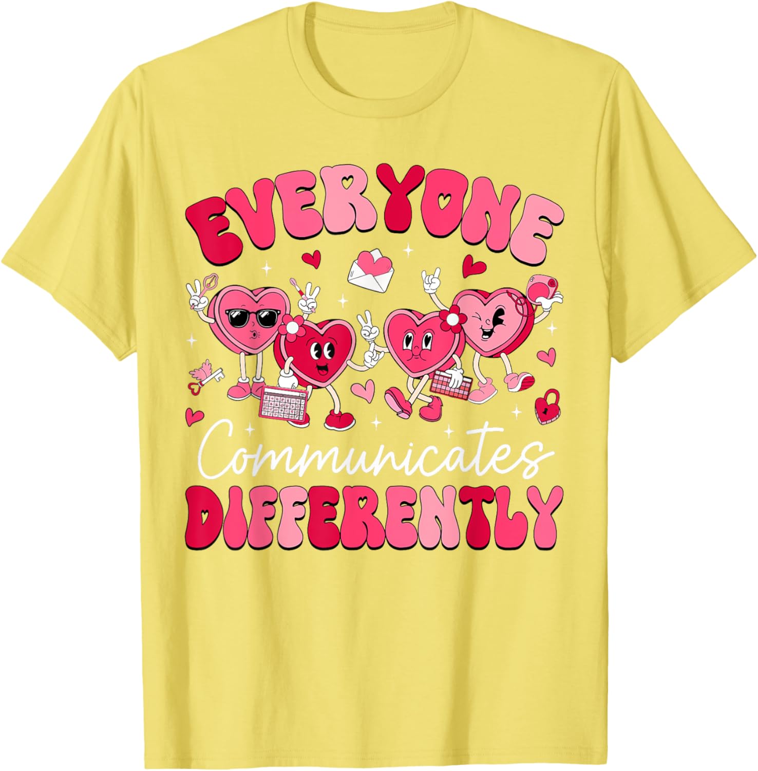 Everyone Communicates Differently Autism Valentines Day