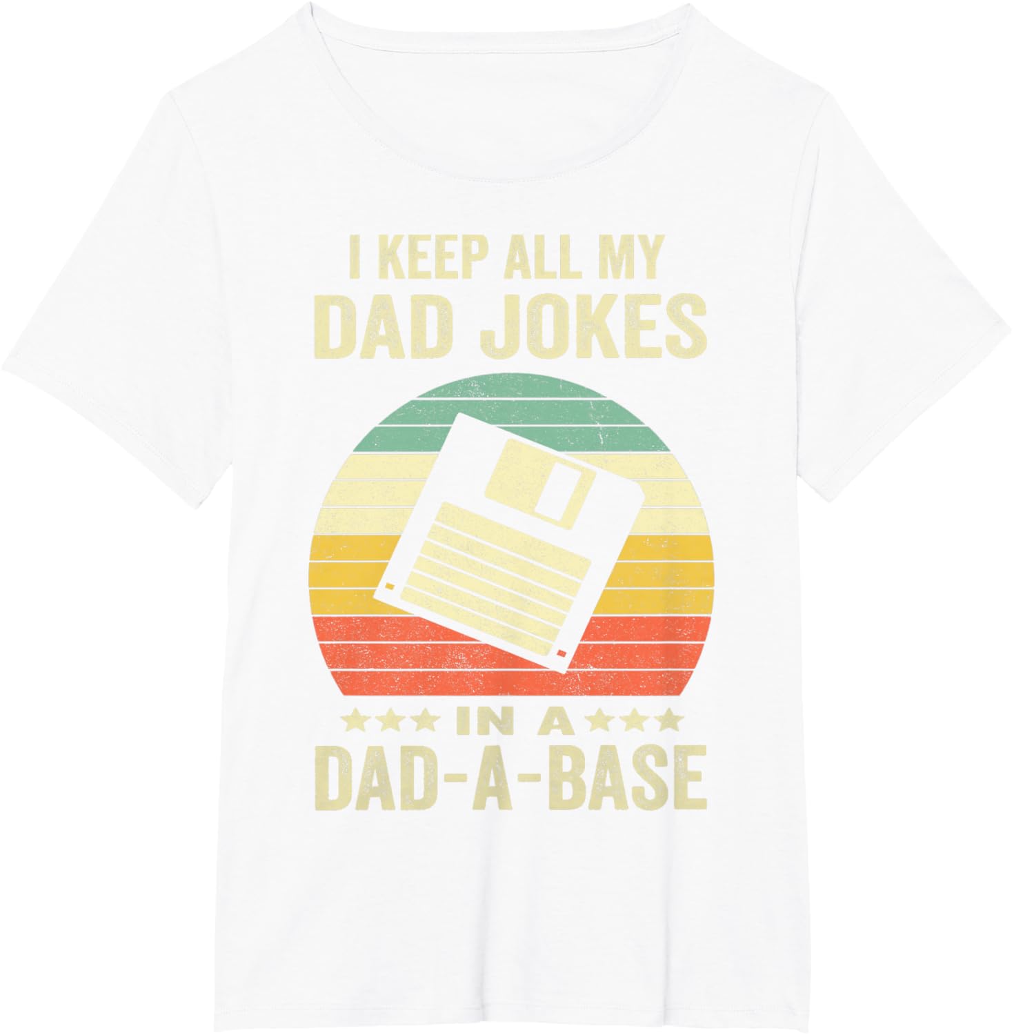 Mens Funny dad jokes in dad-a-base vintage for father's day