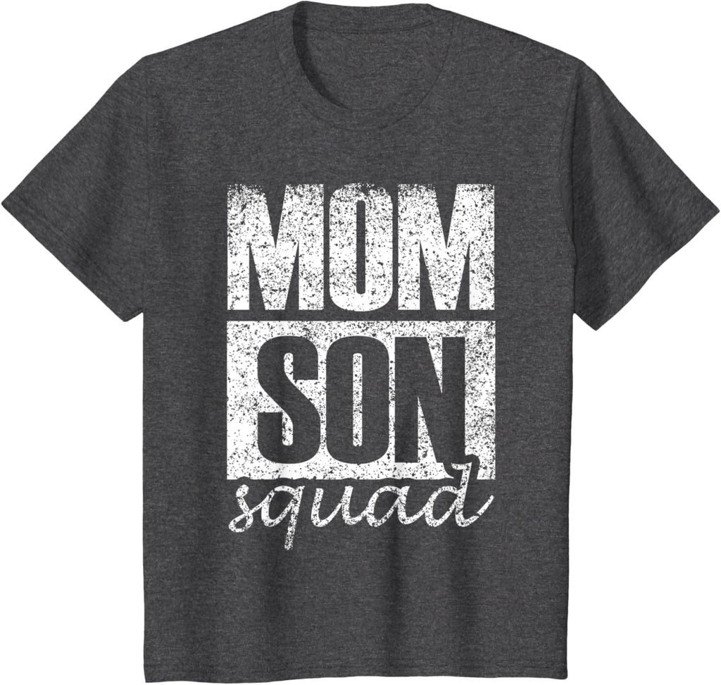 Mama Mom Son Mothers Day Love Mama Mommy Son Squad Mother's Day Matching Mom Sons Mother Son T-Shirt, Small, Black