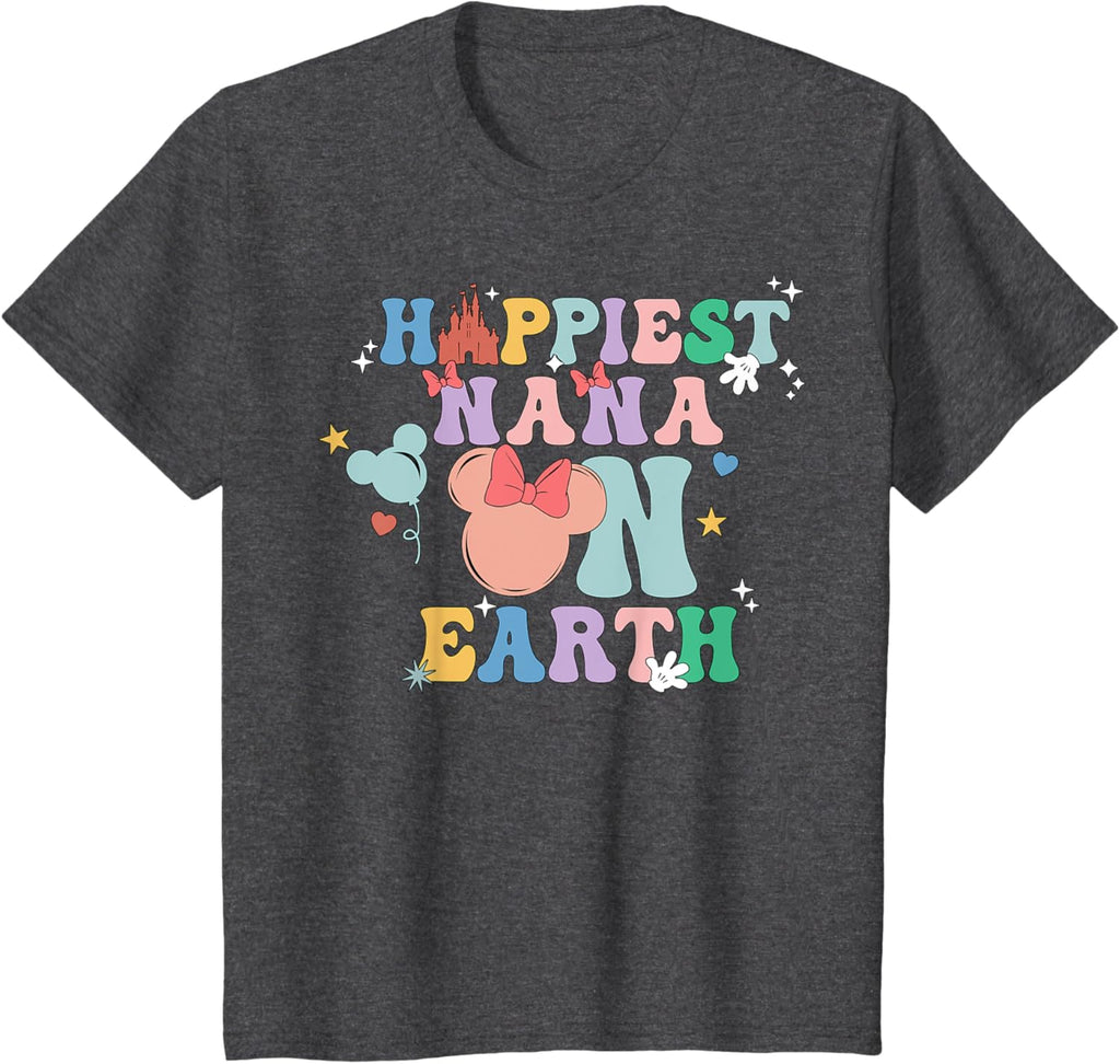 Happiest Nana On Earth Groovy Mom Mother's Day Mother Shirt