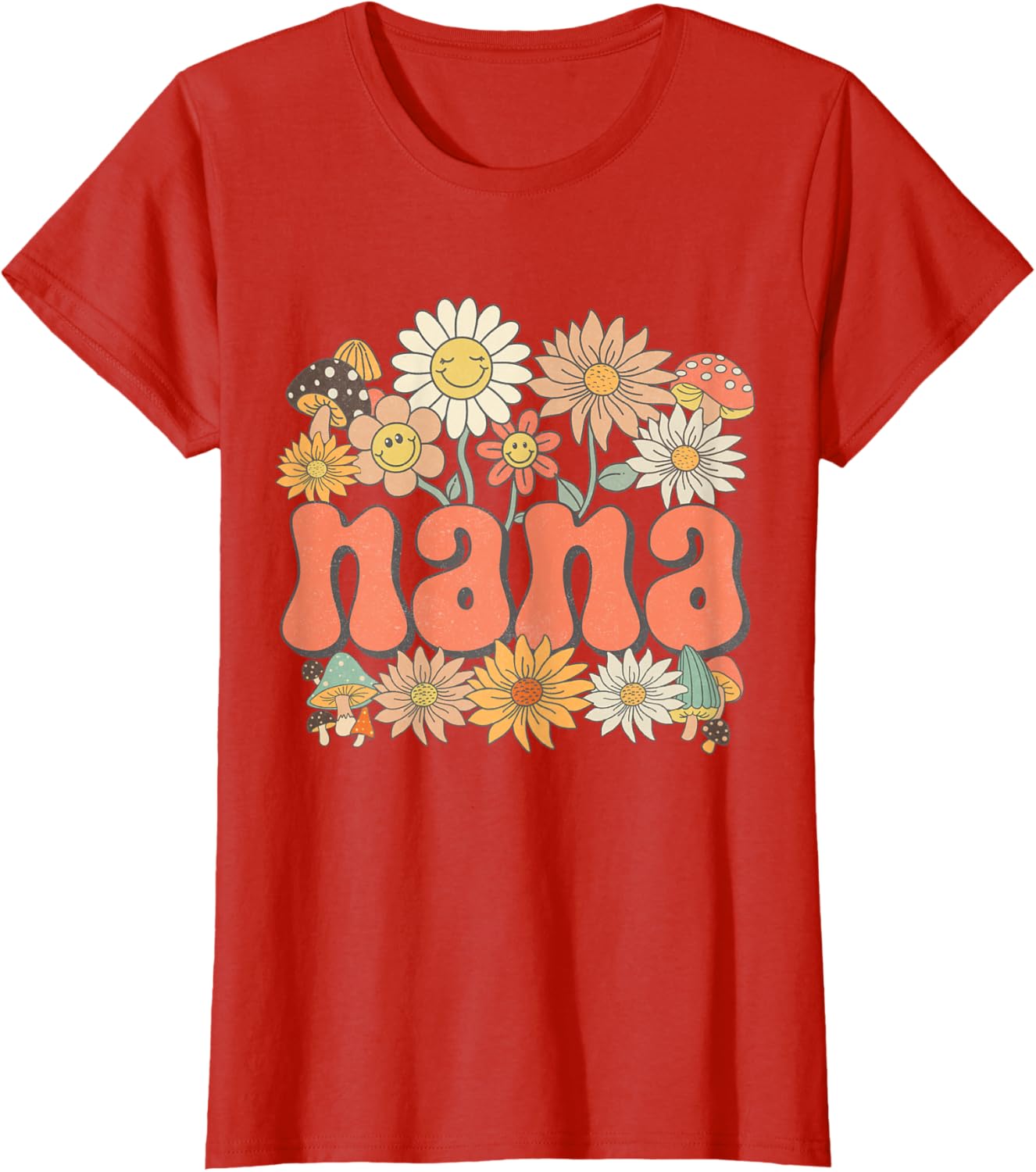 Groovy Nana Floral Hippie Retro Daisy Flower Mother's Day