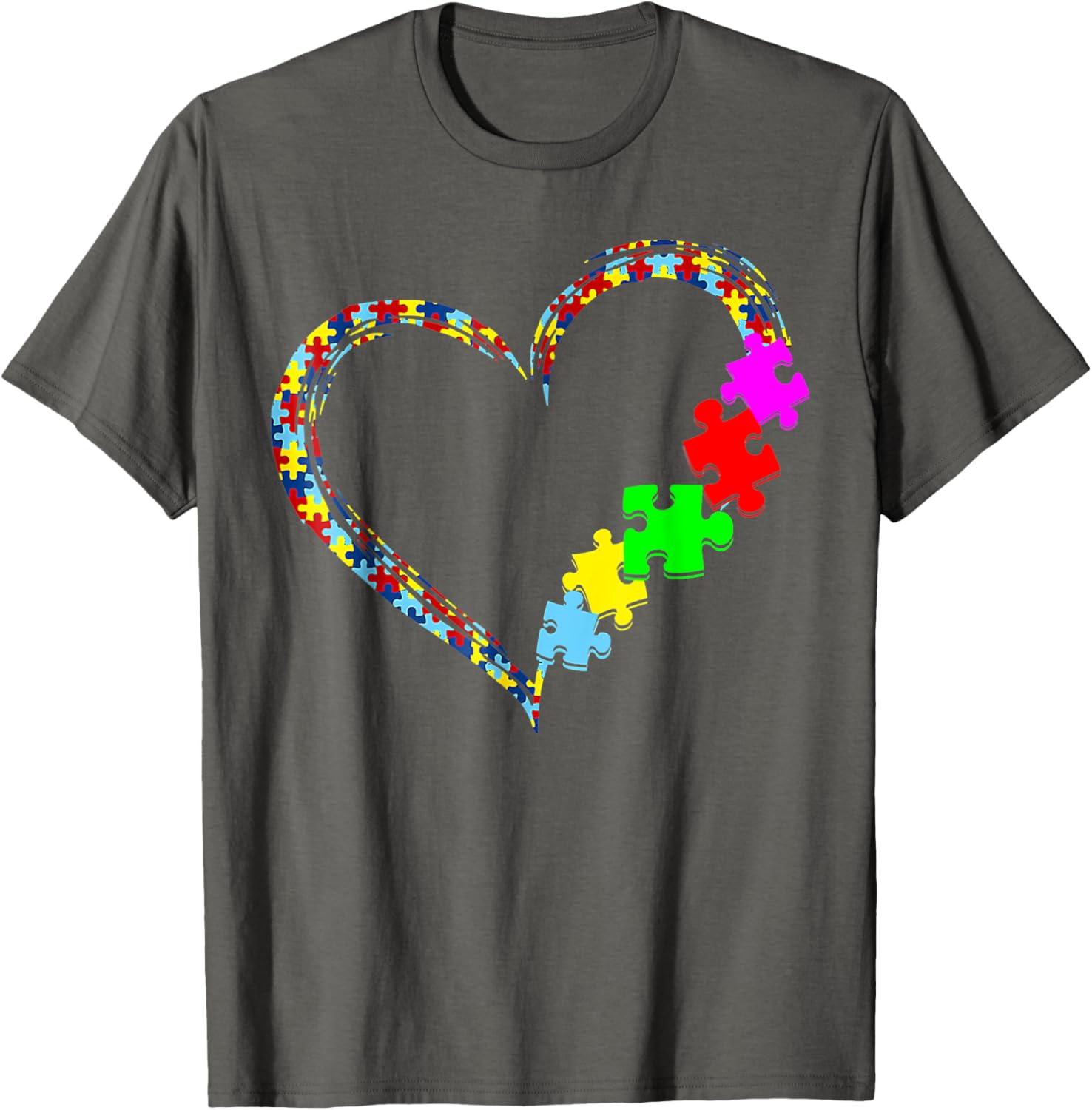 Autism Awareness Love Heart Puzzle Piece Gift Men Women
