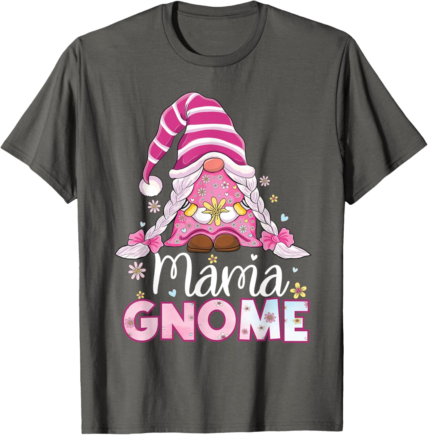 Flower For Mom Gnomies Cute Gnome Mom Happy Mother's Day