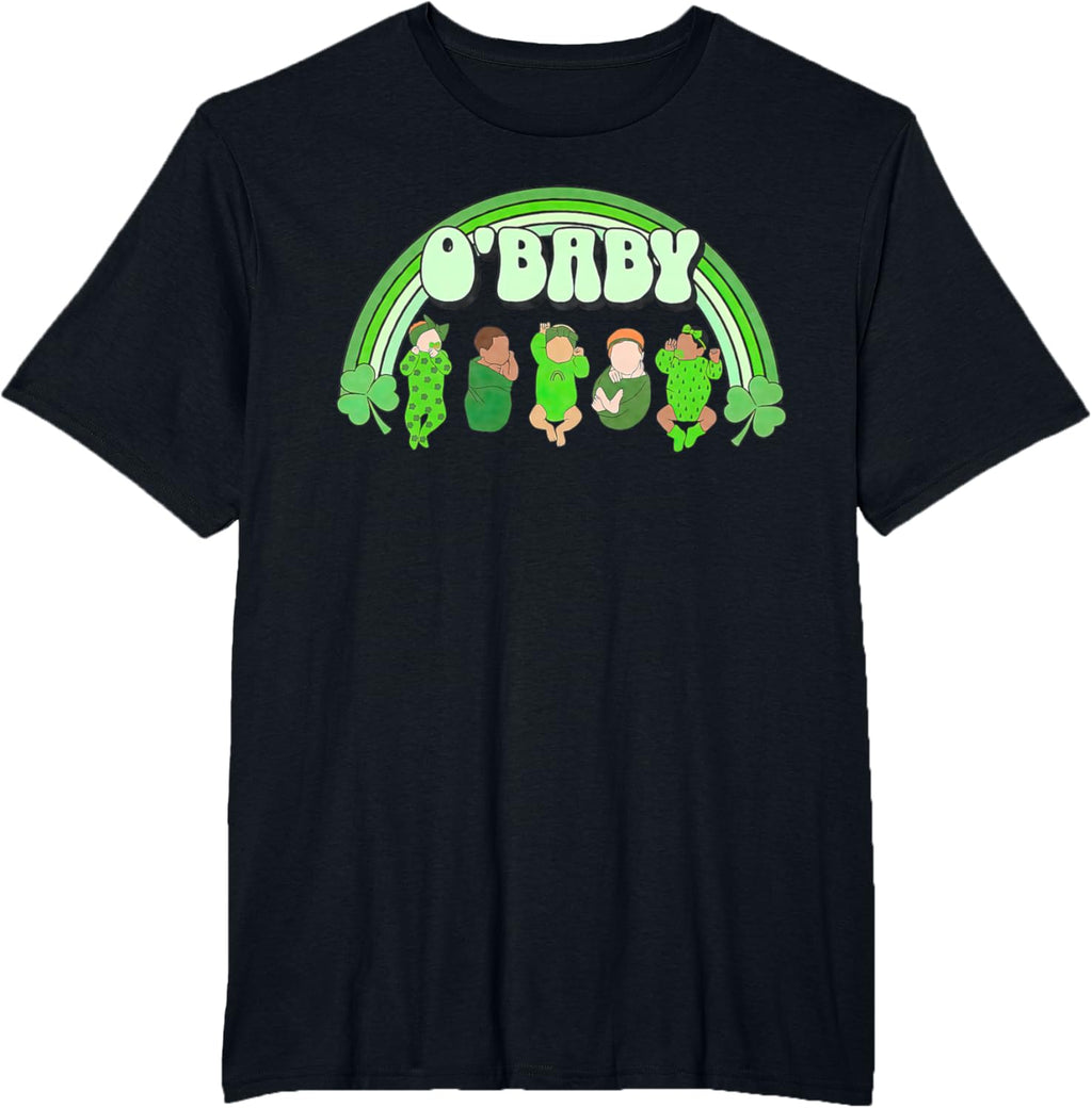 Rainbow Labor And Delivery Nurse Saint Patrick's Day NICU
