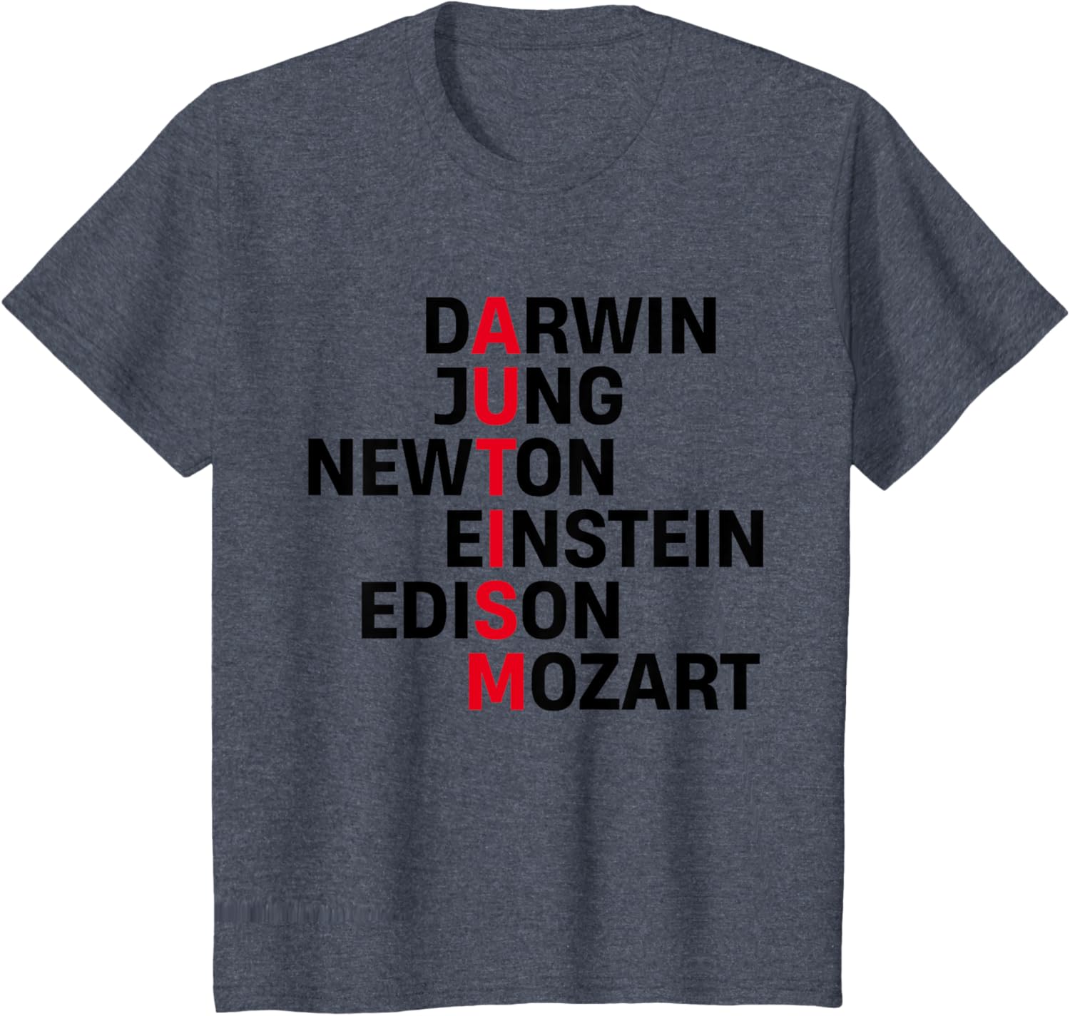 Darwin Jung Newton Einstein Edison Mozart Autism Awareness