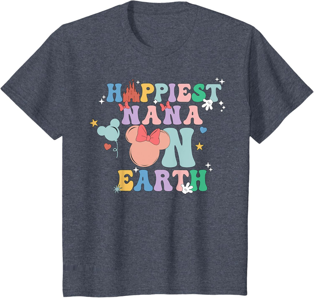 Happiest Nana On Earth Groovy Mom Mother's Day Mother Shirt
