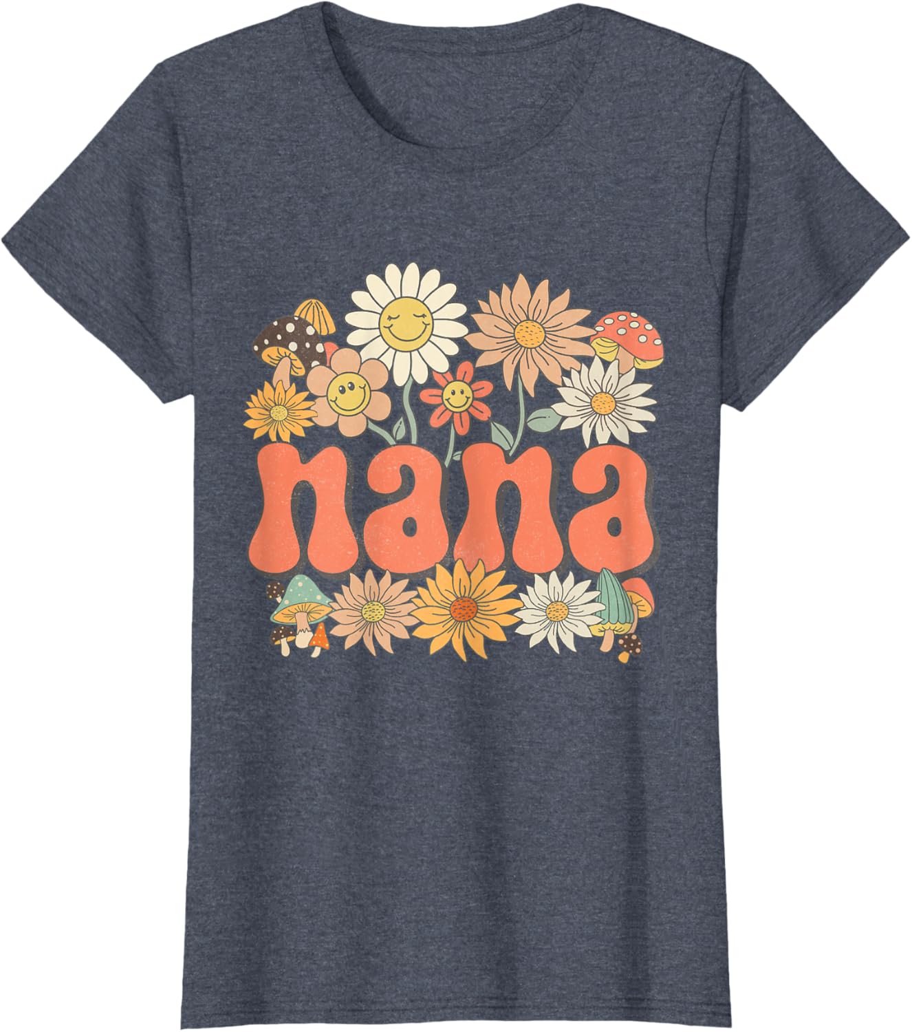 Groovy Nana Floral Hippie Retro Daisy Flower Mother's Day