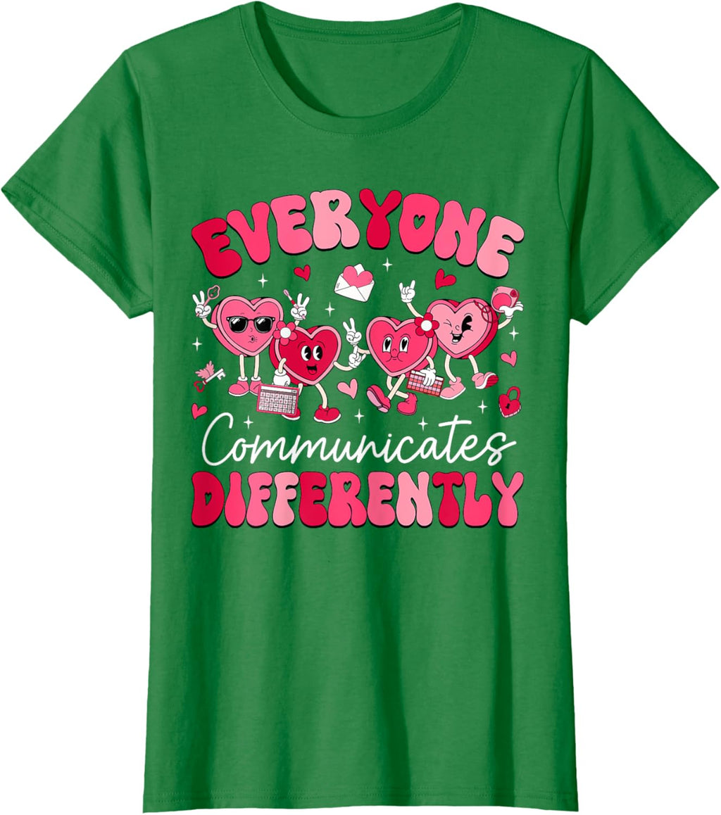 Everyone Communicates Differently Autism Valentines Day
