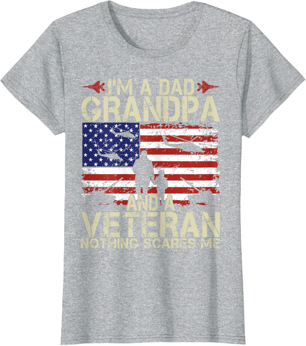 I'm A Dad Grandpa And Veteran Fathers Day Papa Grandpa Gifts