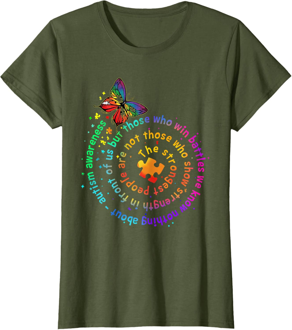 The Strongest People Butterfly Autism Awareness
