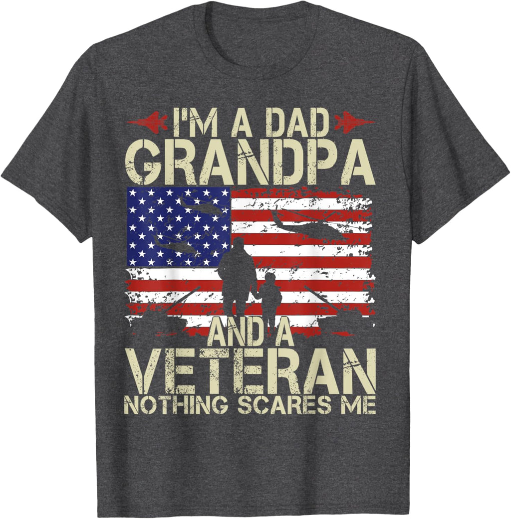 I'm A Dad Grandpa And Veteran Fathers Day Papa Grandpa Gifts