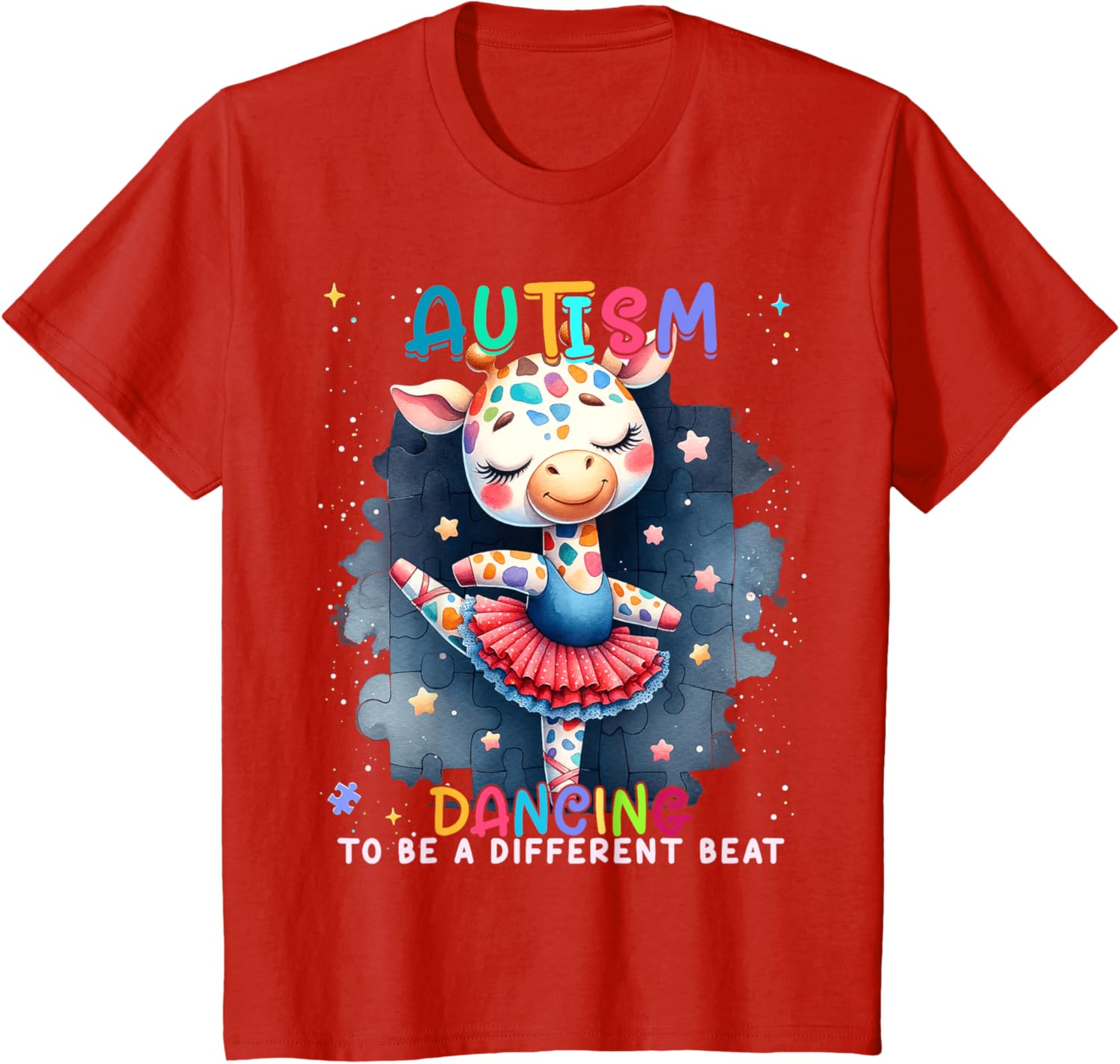 Autism Awareness Cute Unicorn Dancing To A Different Beat