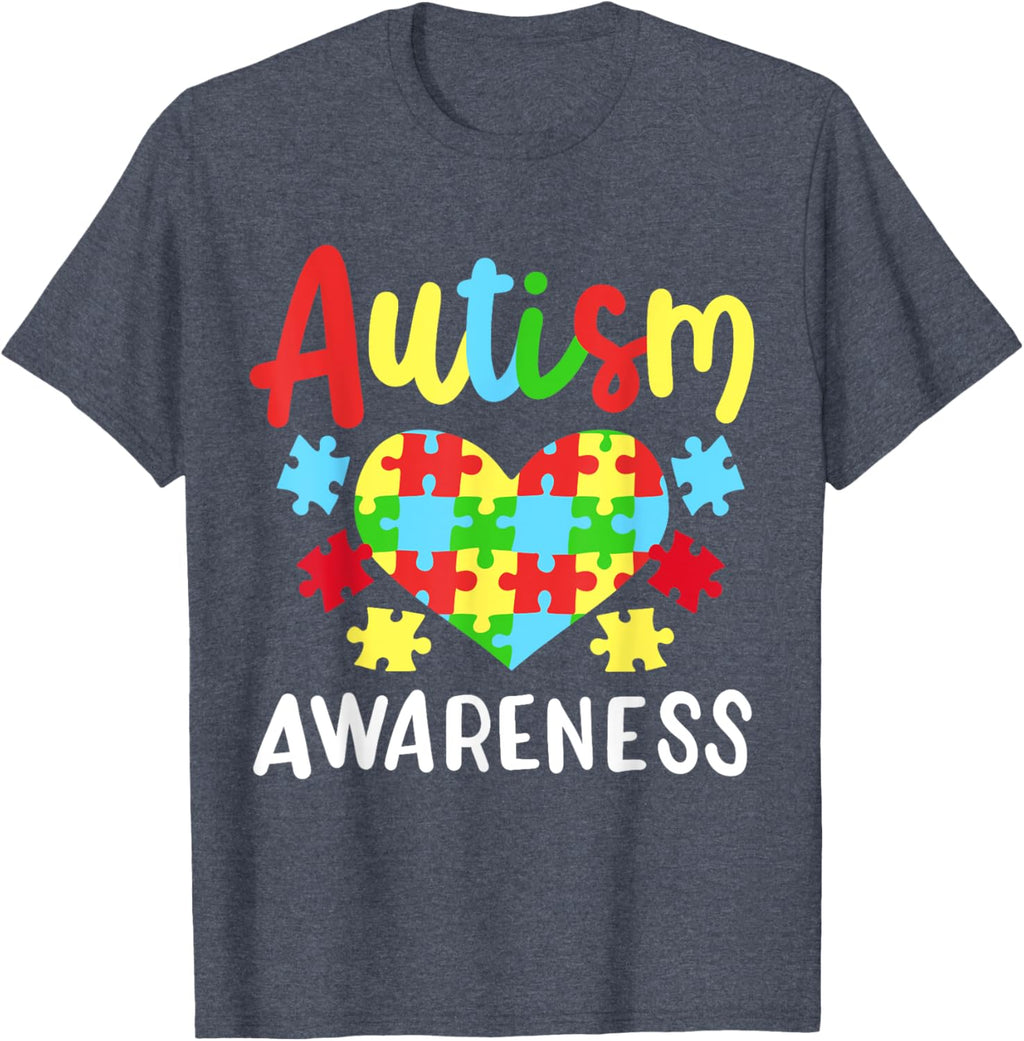 Autism Awareness T-Shirt, Small, Black