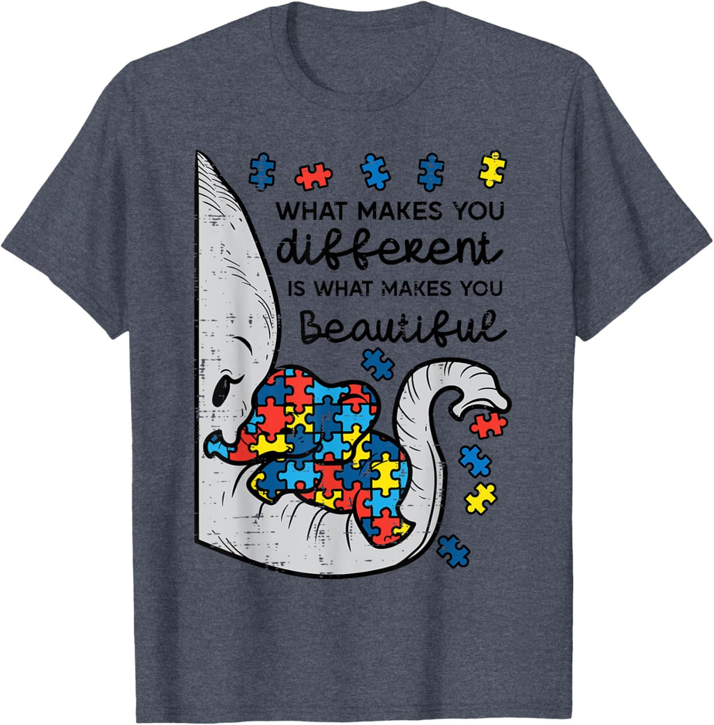 What Makes You Different Beautiful Elephant Autism Awareness