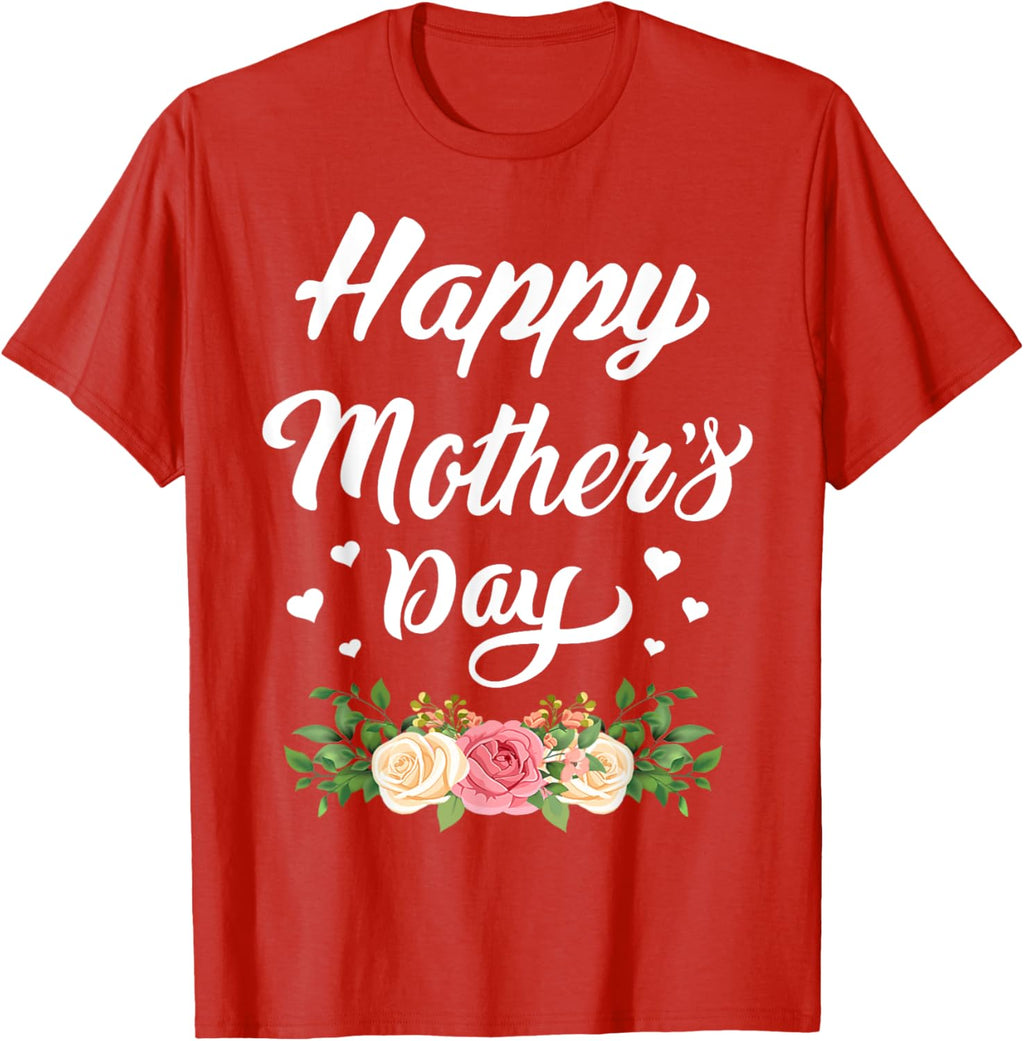 Happy Mother's Day 2024 Tshirt for Women Mom Grandma Mother Shirt