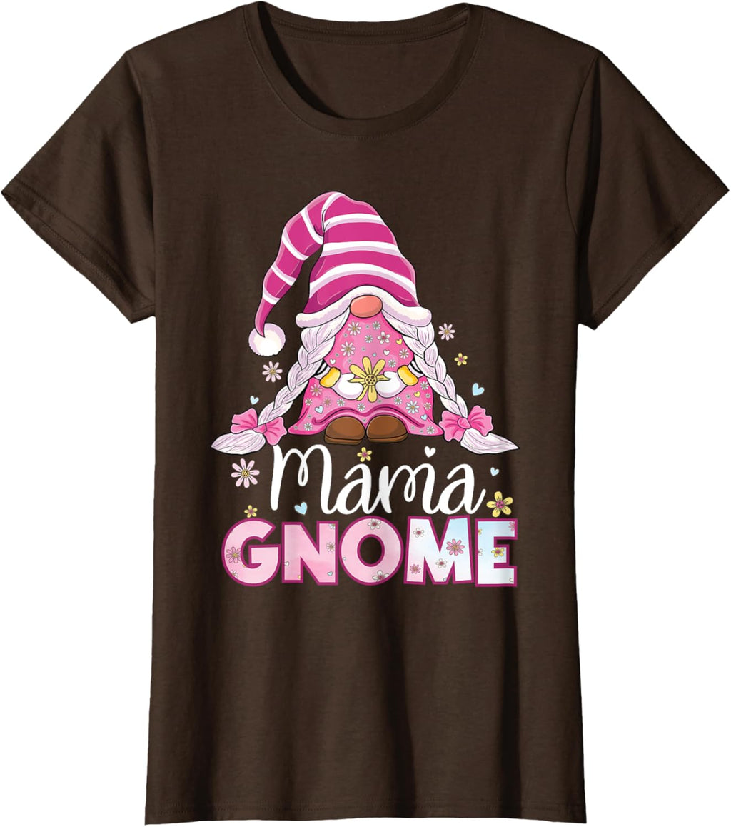 Flower For Mom Gnomies Cute Gnome Mom Happy Mother's Day