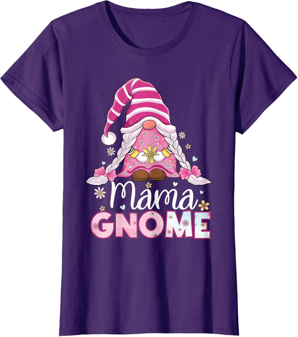 Flower For Mom Gnomies Cute Gnome Mom Happy Mother's Day