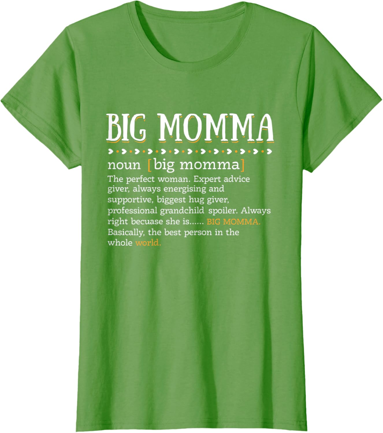 Womens Funny BIG MOMMA Definition Cute Mom Grandma Mother\u2019s Day