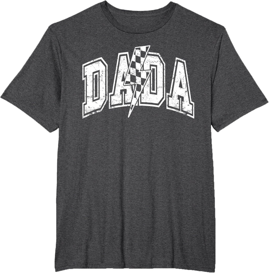 Dada Lightning Bolt Checkered Varsity Dad Men Father's Day