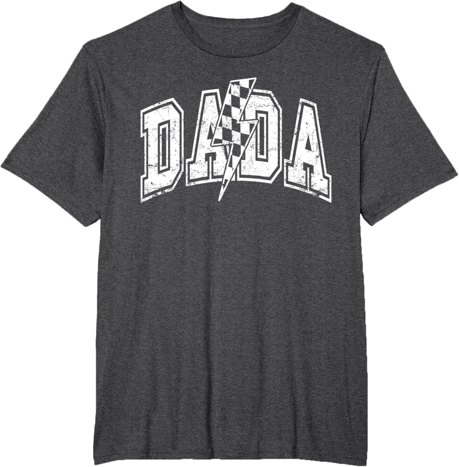 Dada Lightning Bolt Checkered Varsity Dad Men Father's Day