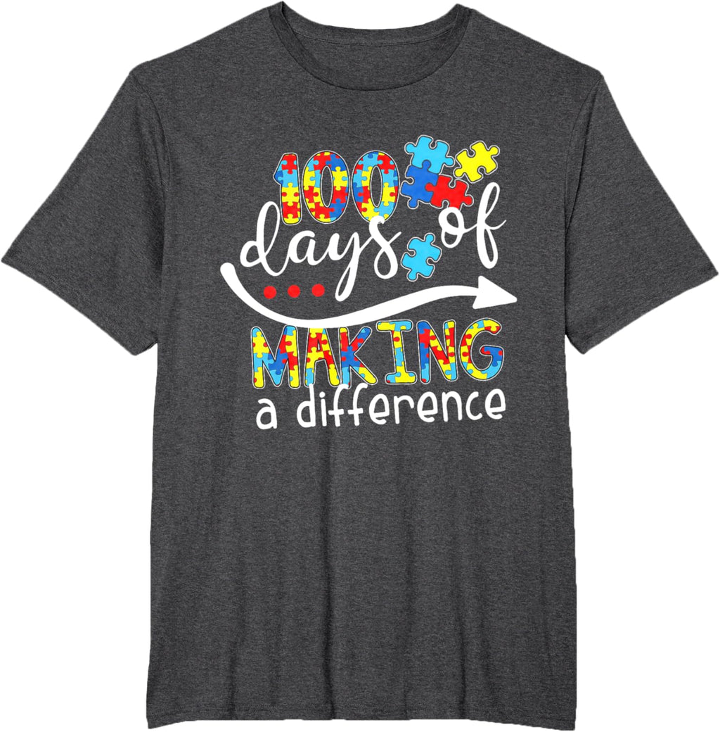 Autism 100 Days 100th day of school teacher autism awareness