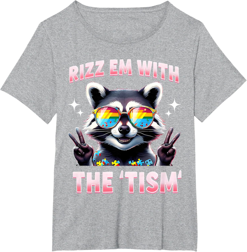 Autism Funny Rizz Em With The Tism Meme Autistic Racoon