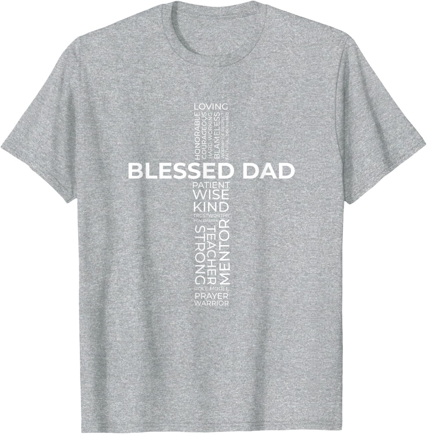 Christian Blessed Dad Cross Father's Day Shirt